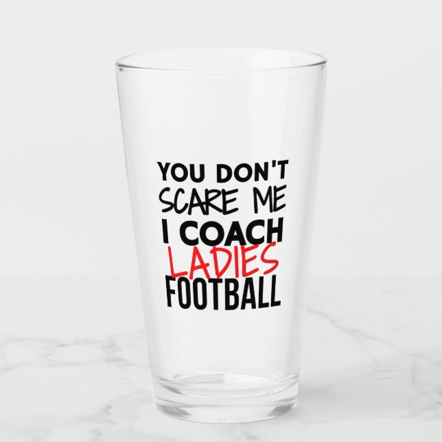 Du machst mir keine Angst, dass ich Frauen Fußball Glas (Vorderseite)