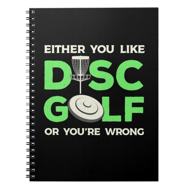 Du magst Disc Golf Notizblock (Vorderseite)