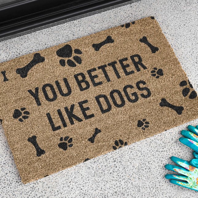 Du magst lieber Hunde Fußmatte (Von Creator hochgeladen)