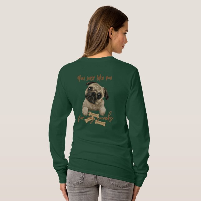 Du magst mich nur für meine Snacks T-Shirt (Schwarz voll)