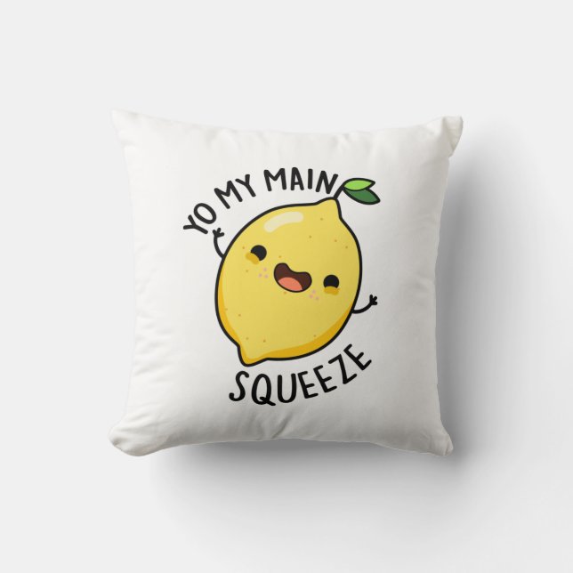Du mein Haupt Squeeze Funny Lemon Pub Kissen (Vorderseite)