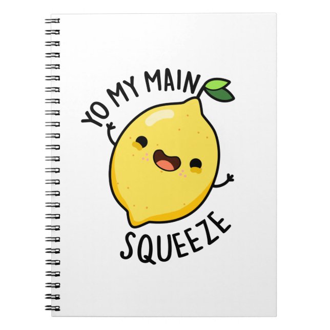 Du mein Haupt Squeeze Funny Lemon Pub Notizblock (Vorderseite)