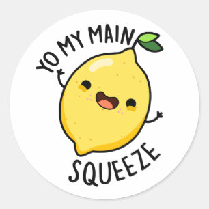 Du mein Haupt Squeeze Funny Lemon Pub Runder Aufkleber