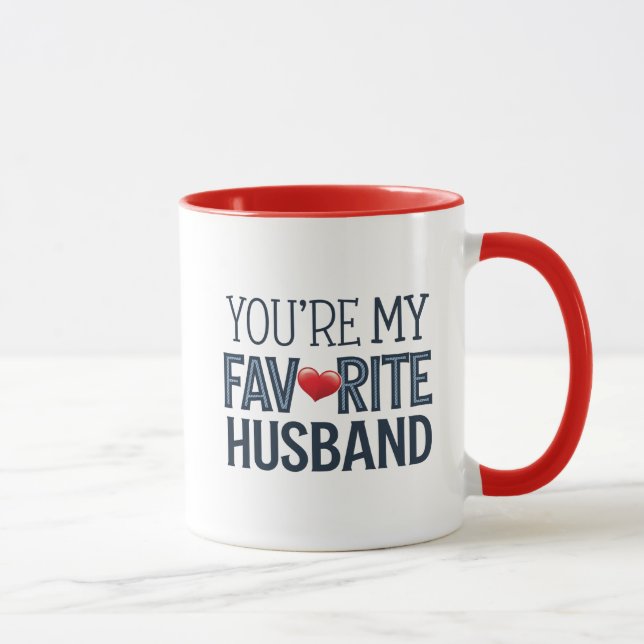 Du mein Lieblingsmann, Funny Zitat Tasse (Rechts)