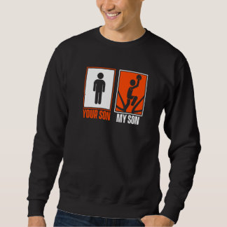 Du mein Sohn Pro Spieler Profi Basketball Sweatshirt