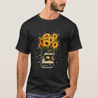 Du meine Sonnenblume Sonnenblume Butterfly T-Shirt