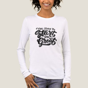 Du musst anfangen, großartig zu sein Tri-Blend shirt