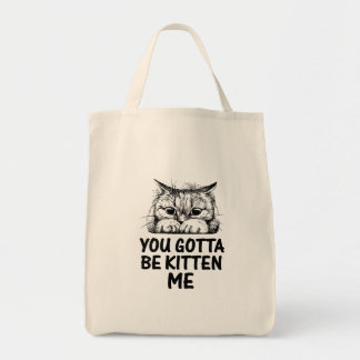 Du musst mich kauen | Katzen lieben Design Tragetasche
