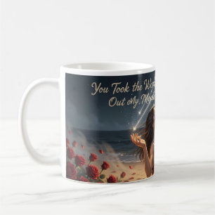 Du nahmst die Worte aus dem Becher Kaffeetasse