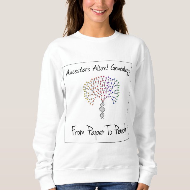 Du papier au sweatshirt de logo de personnes (Devant)