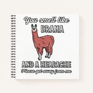 Du riechst wie Drama und ein lustiges Geschenk mit Notizbuch
