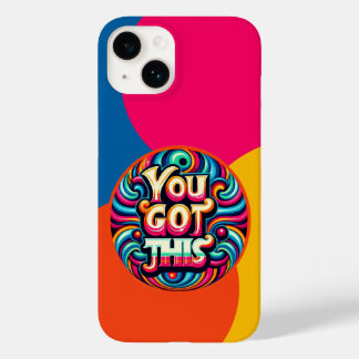 "Du schaffst das – motivierender groovy Text" Case-Mate iPhone 14 Hülle