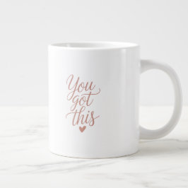Du Schaffst Das — Motivierendes Zitat Kaffeetasse Jumbo-Tasse