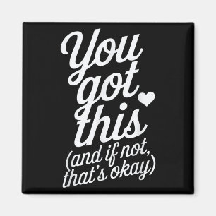 Du Schaffst Es Motivationszitat Design Magnet