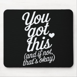 Du Schaffst Es Motivationszitat Design Mousepad