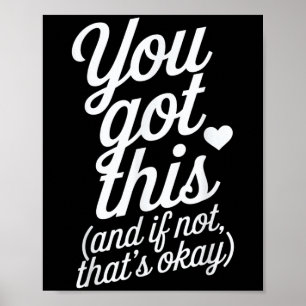 Du Schaffst Es Motivationszitat Design Poster