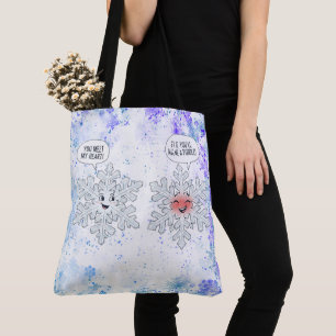 Du Schmilzt Mein Herz Schneeflocken Tasche