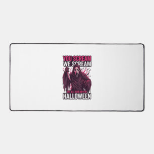 Du schreist wir Halloween Ghostface blutiges Messe Schreibtischunterlage