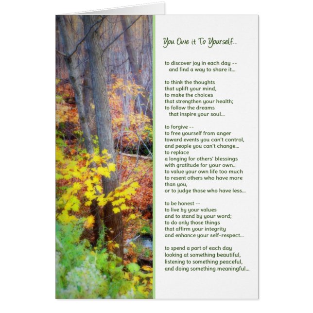 Du schuldest es dir selbst... (Vorne)