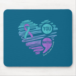 Du Selbstmordpräventionsbewusstsein Semikolon Unte Mousepad