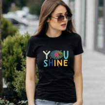 Du Shine Minimal Elegante Frauen T - Shirt