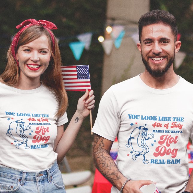 Du siehst aus wie der 4. Juli T-Shirt (Von Creator hochgeladen)