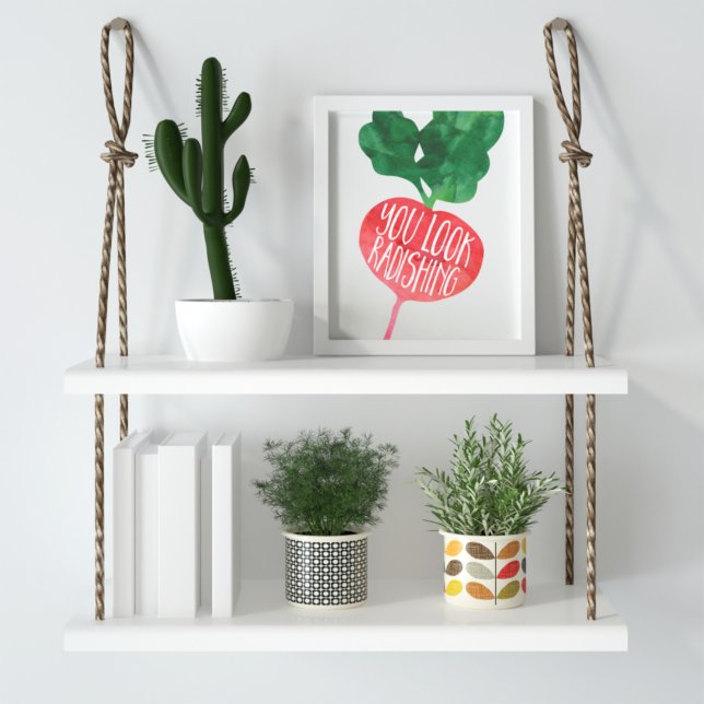 Du siehst radikal aus | Veggie Pun Kitchen Poster (Von Creator hochgeladen)