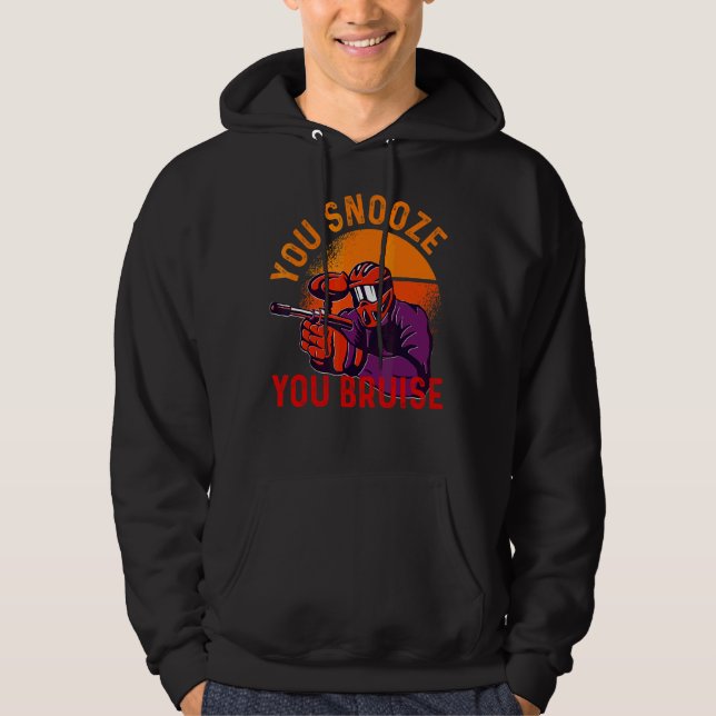 Du snooost du Bruise Paintball Männer Frauen Kinde Hoodie (Vorderseite)