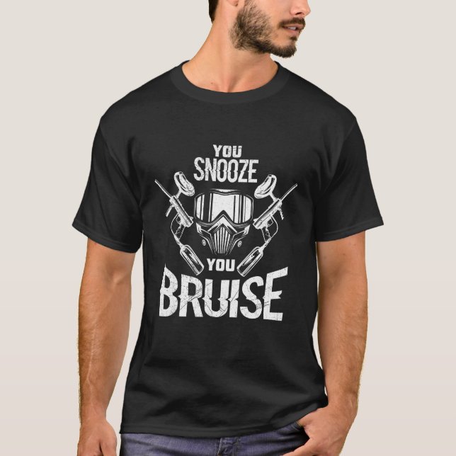 Du snooze you Bruise Paintball Game Squad für Männ T-Shirt (Vorderseite)