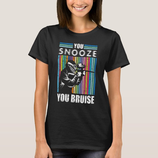 Du snooze you Bruise Paintball Game Squad für Männ T-Shirt (Vorderseite)