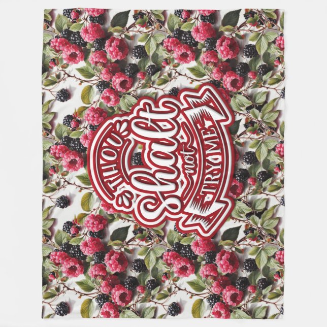 Du sollst mich nicht lustig machen fleecedecke (Vorderseite)