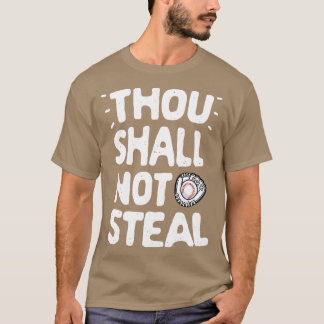 Du sollst nicht Baseball für Männer stehlen Jungs  T-Shirt