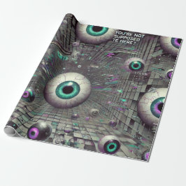 🎁 "Du solltest nicht hier sein" Weirdcore Geschenkpapier