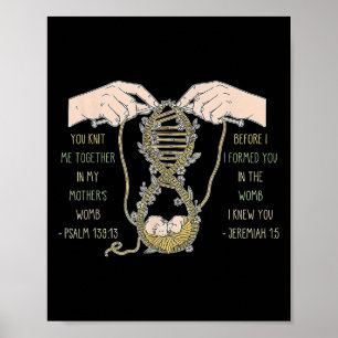 Du Strick mich zusammen im Frauendesign meiner Mut Poster