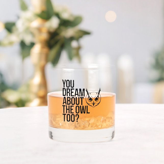 Du träumst auch von der Eule? Whiskyglas (Insitu (Hochzeit))