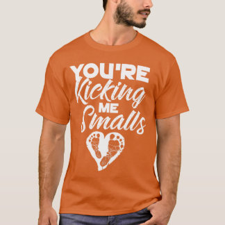 Du trittst mich Smalls Süßes Schwangeres Baseball  T-Shirt