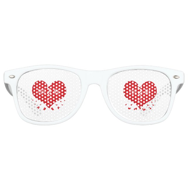 Du und ich haben das Herz gebrochen Partybrille (Vorderseite)