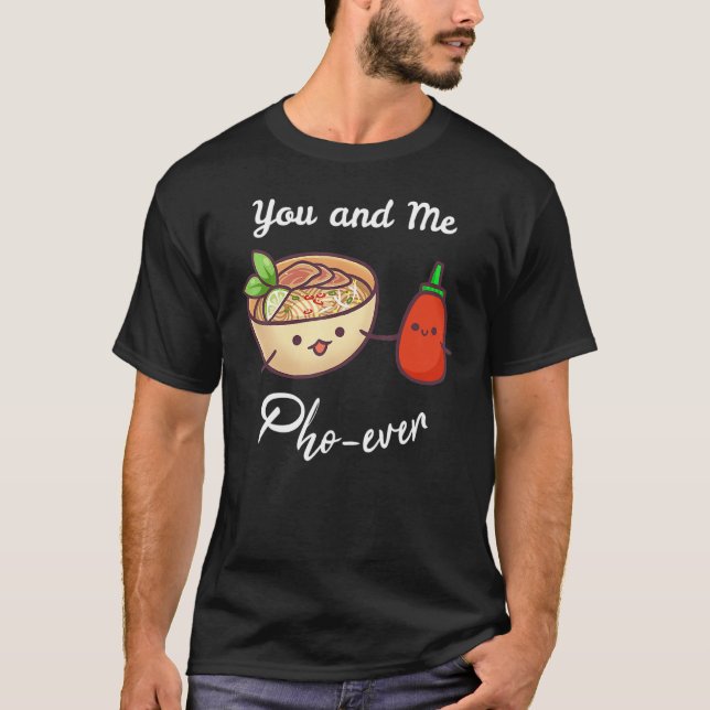 Du und ich Pho je vietnamesische Nudeln Food Puff T-Shirt (Vorderseite)