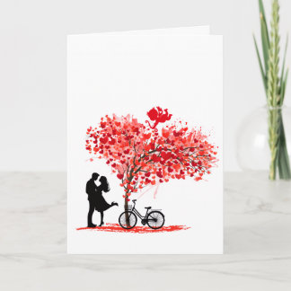 Du und ich, und Cupid Personalisierte gefaltete Ka Karte