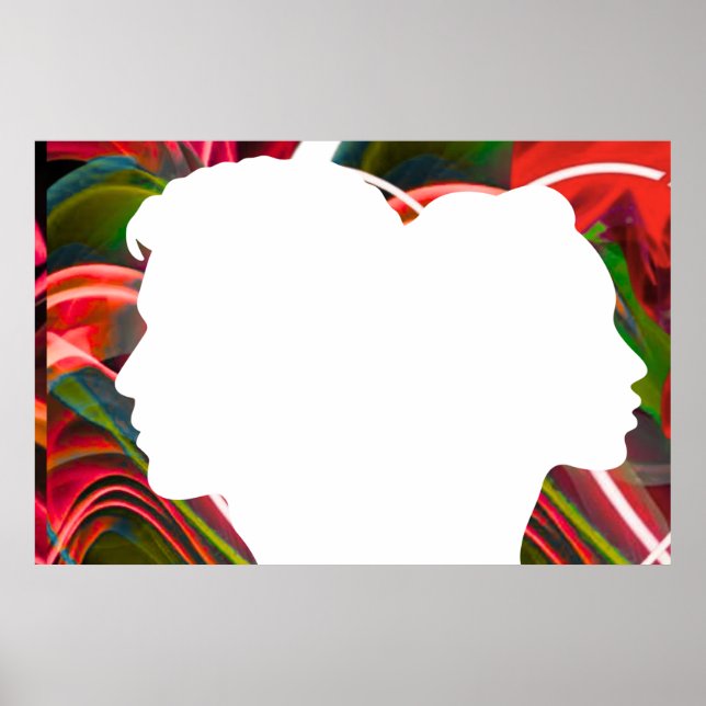 Du-und-ich-Wandposter Poster (Vorne)