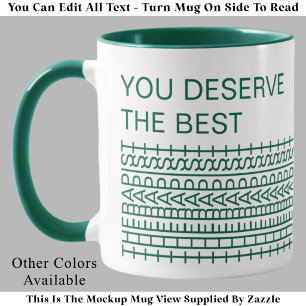 Du verdienst den besten Therapeuten lustiger Witz  Tasse