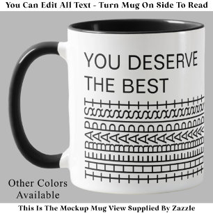 Du verdienst den besten Therapeuten lustiger Witz  Tasse