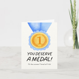 Du verdienst eine Medaille Mutterkarte Karte