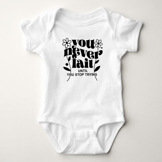 Du versage nie baby strampler (Vorderseite)
