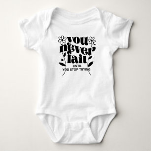 Du versagst nie baby strampler