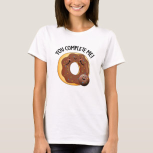 Du vervollständigst mich lustig Food Donut Puff T-Shirt