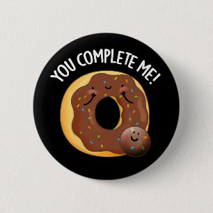 Du vervollständigst mir lustiges Essen Donut Puff Button
