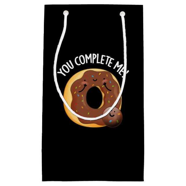Du vervollständigst mir lustiges Essen Donut Puff  Kleine Geschenktüte (Vorderseite)