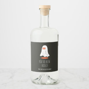 Du warst Boo’d Halloween, ein Familiengeschenk Gho Alkoholflaschenetikett