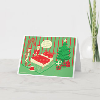 Du warst ein unheilvolles Mädchen! Feiertagskarte